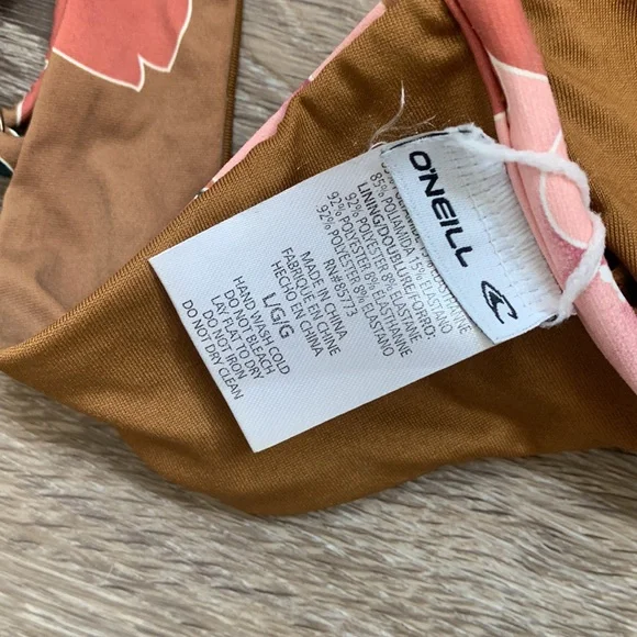 O’NEILL BIKINI TOP FLORAL SIZE L - Picture 3 of 3